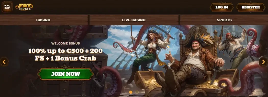 FatPirate Casino – Speel slots en live casino met echt geld image 1